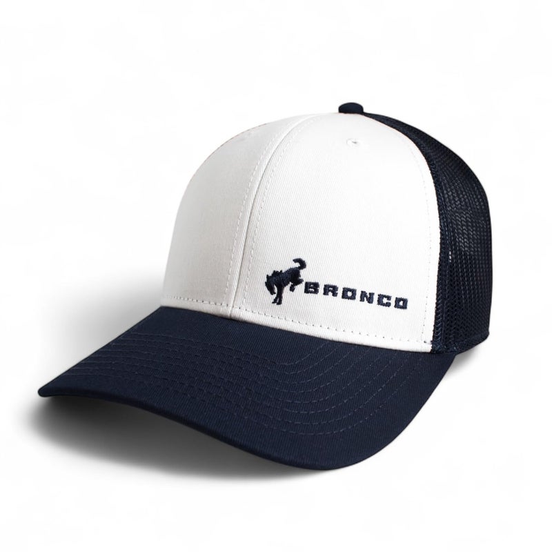 AMERICAN NEEDLE Ford Bronco Back Range SMU638C Adjustable Hat Baseball Cap White Navy Authentic New - Image 1